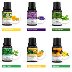 SKINETRY Natural Essential Oil Massage Set – 6 Individual Scents for Relaxation, Stress Relief & Full-Body Care