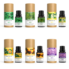 SKINETRY Natural Essential Oil Massage Set – 6 Individual Scents for Relaxation, Stress Relief & Full-Body Care