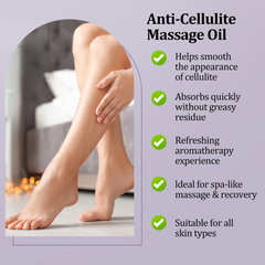 SKINETRY Anti Cellulite Massage Oil and Silicone Body Brush – Collagen and Stem Cell Skin Tightening Formula for Smoothing and Firming (8 fl oz / 240ml)