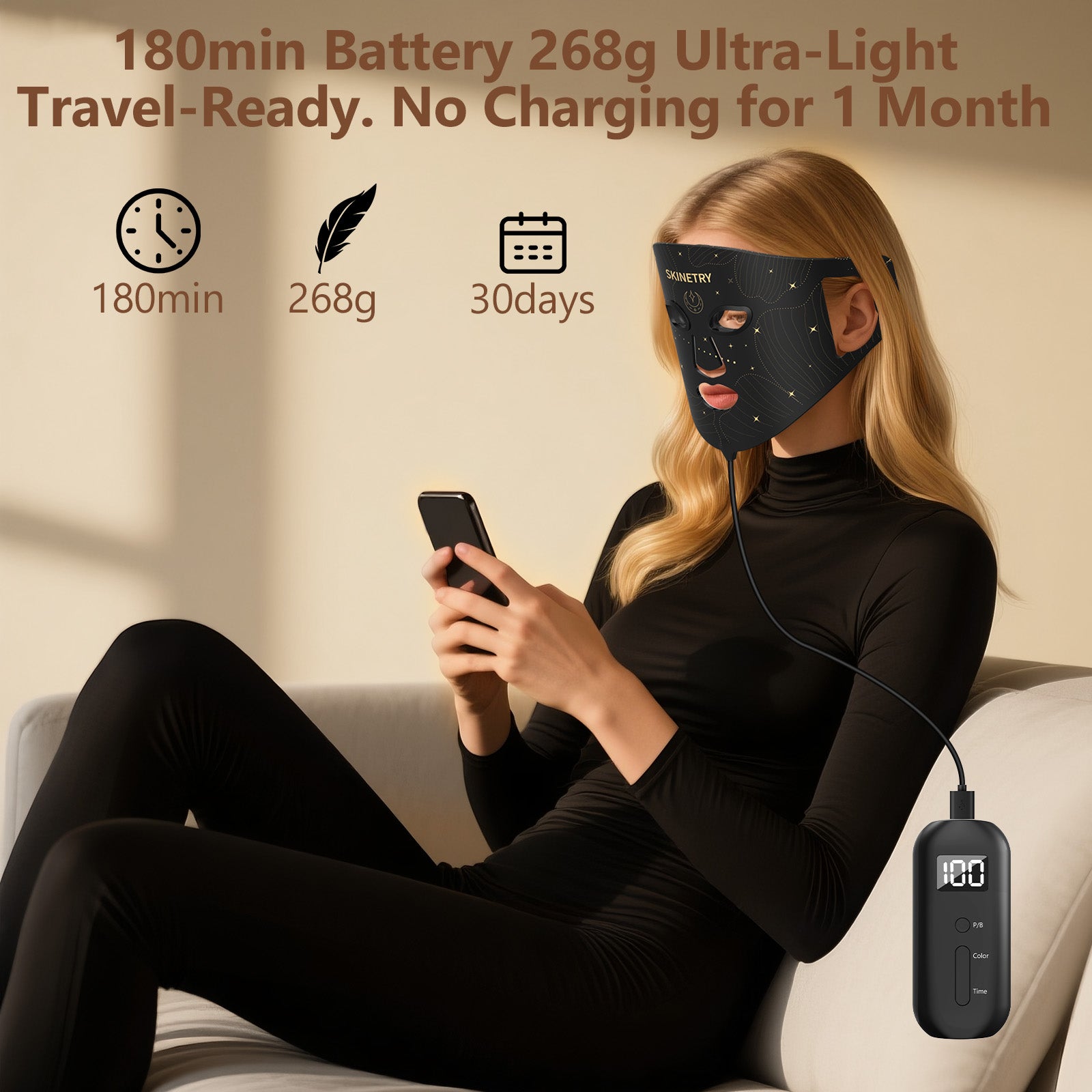 SKINETRY LED Light Therapy Mask
